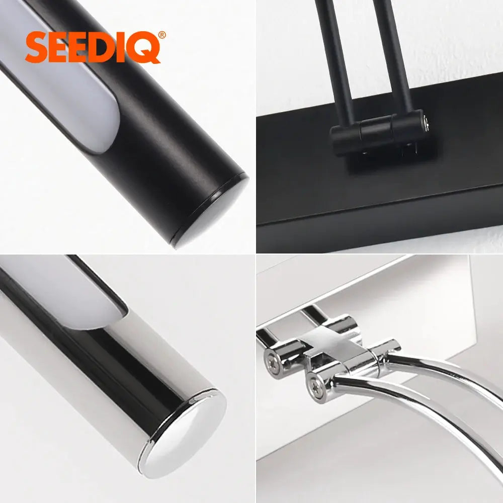 Modern Interior Wall Lamp 80 100cm Led Apply wall light Black Silver Bathroom Lighting Wall Mounted Picture Light Wall Sconce from PriceLows™