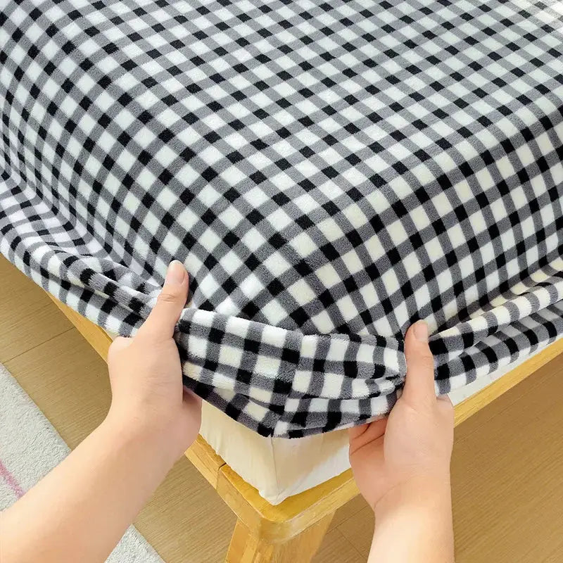 Flannel Fitted Sheet | Deep Pocket 25cm | Fade Resistant | Single To King
