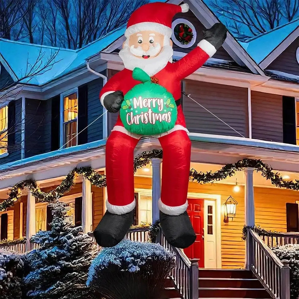 Inflatable Santa Claus | Yard Holiday Display | Built In Blower | 1.8M Size