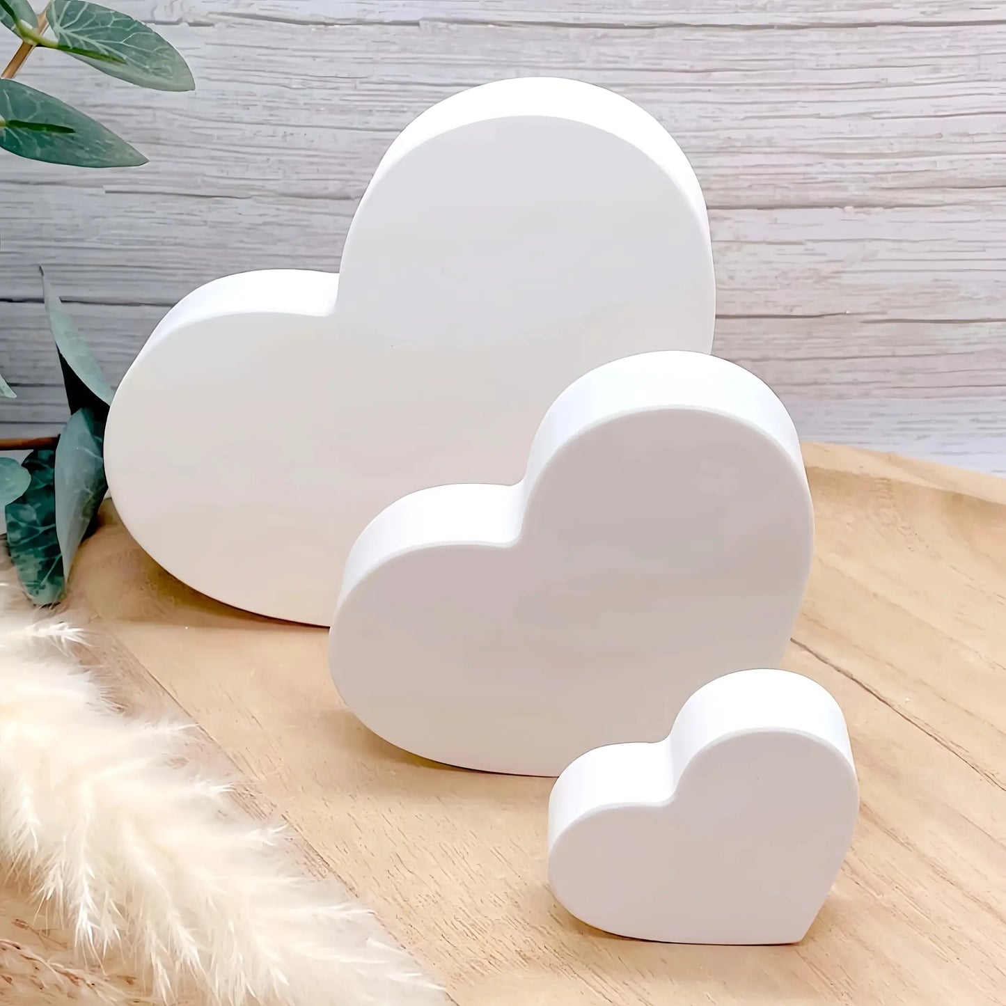 Heart Shape Resin Clay Concrete Mold | 3 Pack Silicone Jewelry Crafts