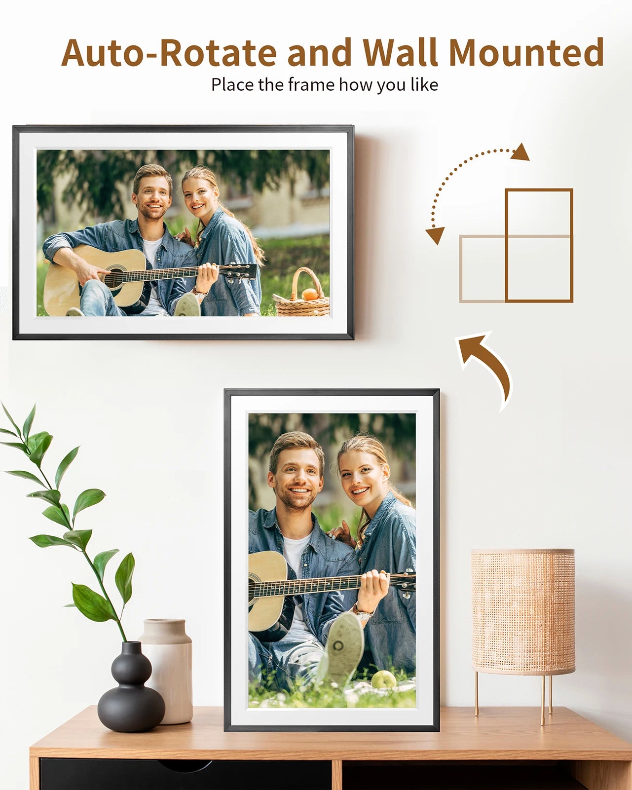 Digital Picture Frame | 64 GB Built-in Memory | 15.6 Inch IPS FHD