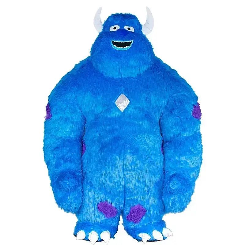 2m/2.6m Inflatable Blue Monster Costumes Adult Wearable Blow Up Suit Cosplay Halloween Inflatable Mascot No Battery from PriceLows™