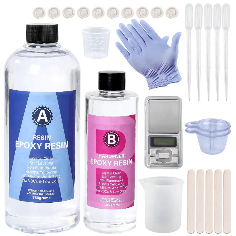 Epoxy Resin Kit | Crystal Clear 3:1 | Self Leveling | Jewelry DIY Art