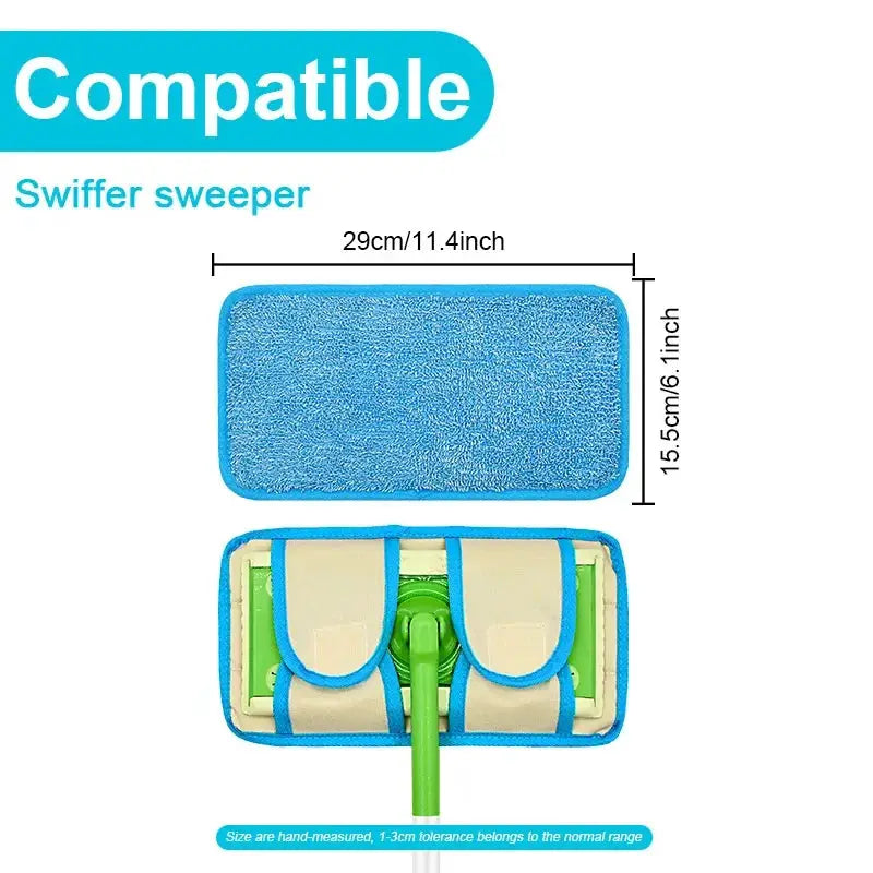 Microfiber Mop Pad for Swiffer Sweeper Floor Washable Reusable Mop Cloths Wet and Dry Flip Mop Cleaning Tools from PriceLows™