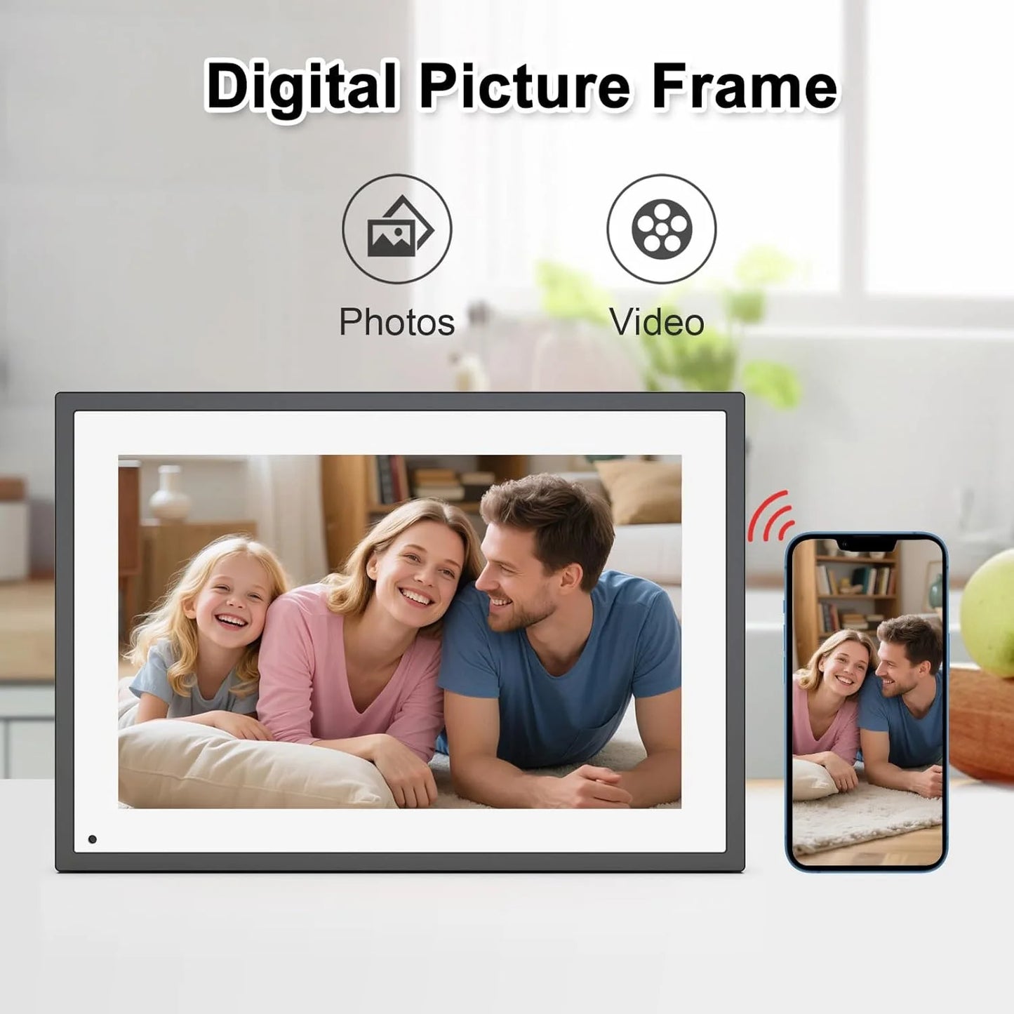 Digital Photo Frame | 10.1 Inch Display | WiFi and Touch Screen | 32GB Memory