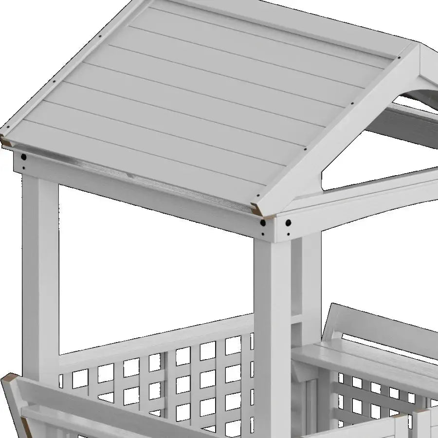 Outdoor Playhouse for Wooden Playhouse with Bench and Door Brown Durable Natural Wood Design for Backyard Fun from PriceLows™