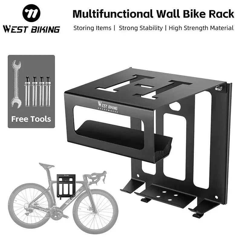 WEST BIKING Multifunctional Wall Bike Rack Durable Bicycle Indoor Parking Stand Maintenance Workstand MTB Road Bike Accessories from PriceLows™