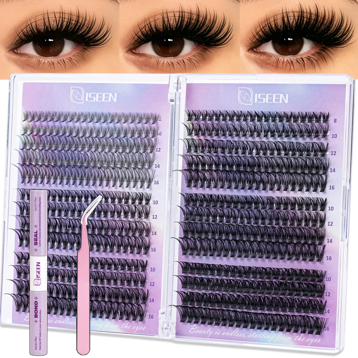 Lash Clusters Kit | 8 To 16Mm C Curl | Wispy Natural Set