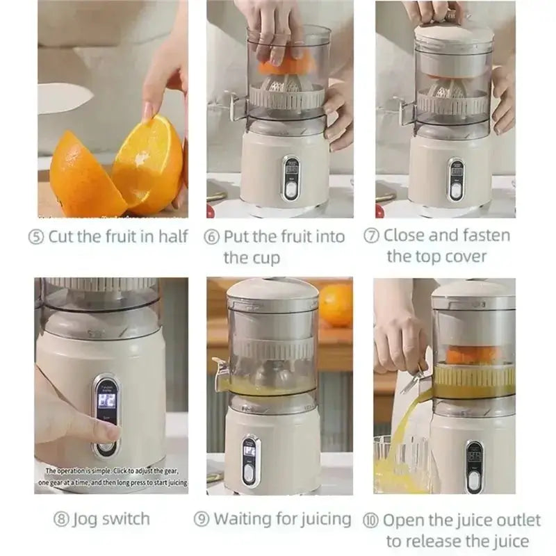 A66T-USB Rechargeable Electric Orange Juicer Portable Citrus Fruit Juice Extractor 600Ml Smoothie Blender For Camping Home from PriceLows™
