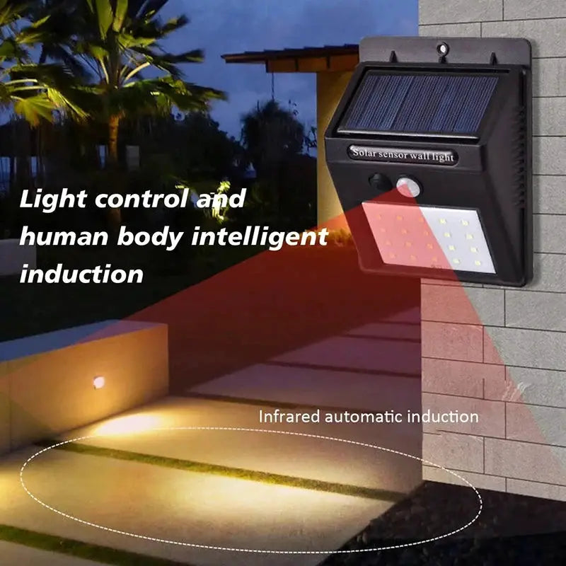 30 LED Solar Motion Sensor Wall Light IP65 Waterproof Outdoor Security Lighting Wireless Garden Courtyard Pathway Decoration from PriceLows™