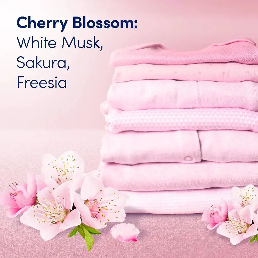 Liquid Fabric Softener | Cherry Blossom | Gentle Formula | 26 Fl Oz