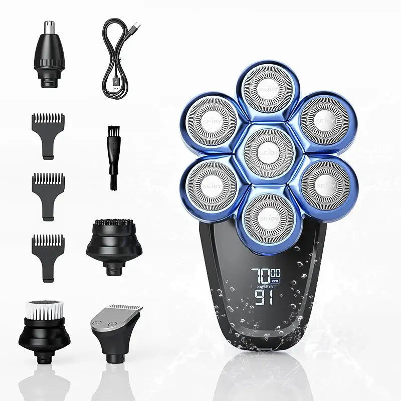 Electric Shaver | 6 In 1 Grooming Kit | Nose Hair Trimmer | Waterproof