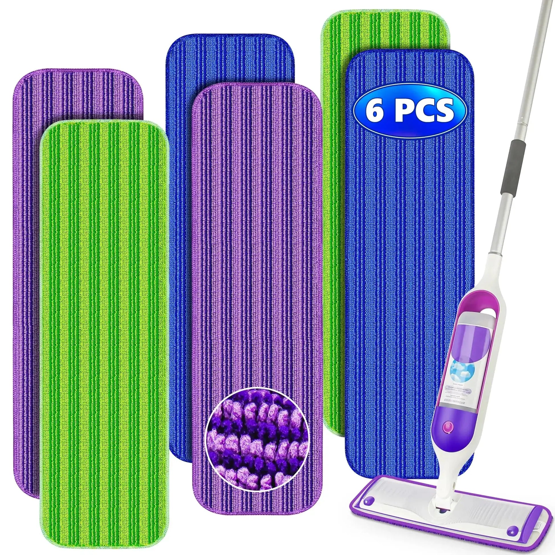 Reusable Mop Pads Compatible with Swiffer PowerMop,Washable Reusable Floor Mopping Refills from PriceLows™