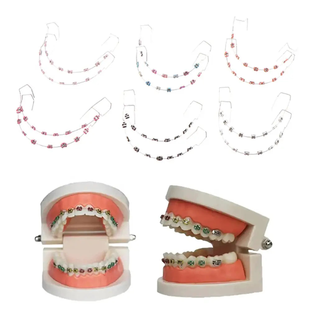 Temporary Tooth Braces | Metal Wire Bracket | Pair With Box