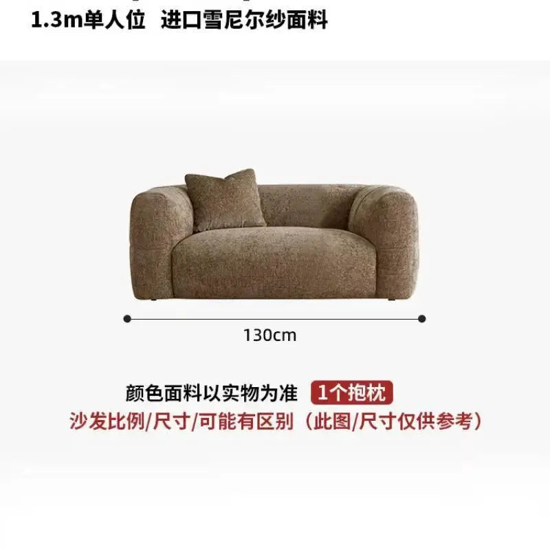 Mid-Century Sofa | White Fabric | Retro Cream Style | Small Living Room from PriceLows™