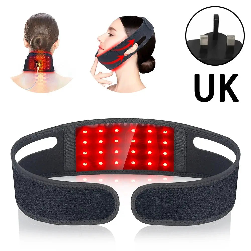 Neck Heating Wrap | 660nm Red Light | 850nm Infrared | Firming Skin Care