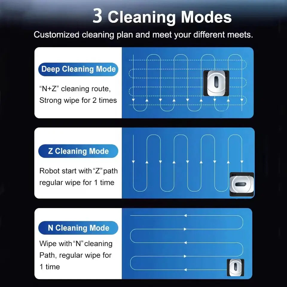 Window Cleaning Robot | App Control | Auto Water Spray | W-S8S