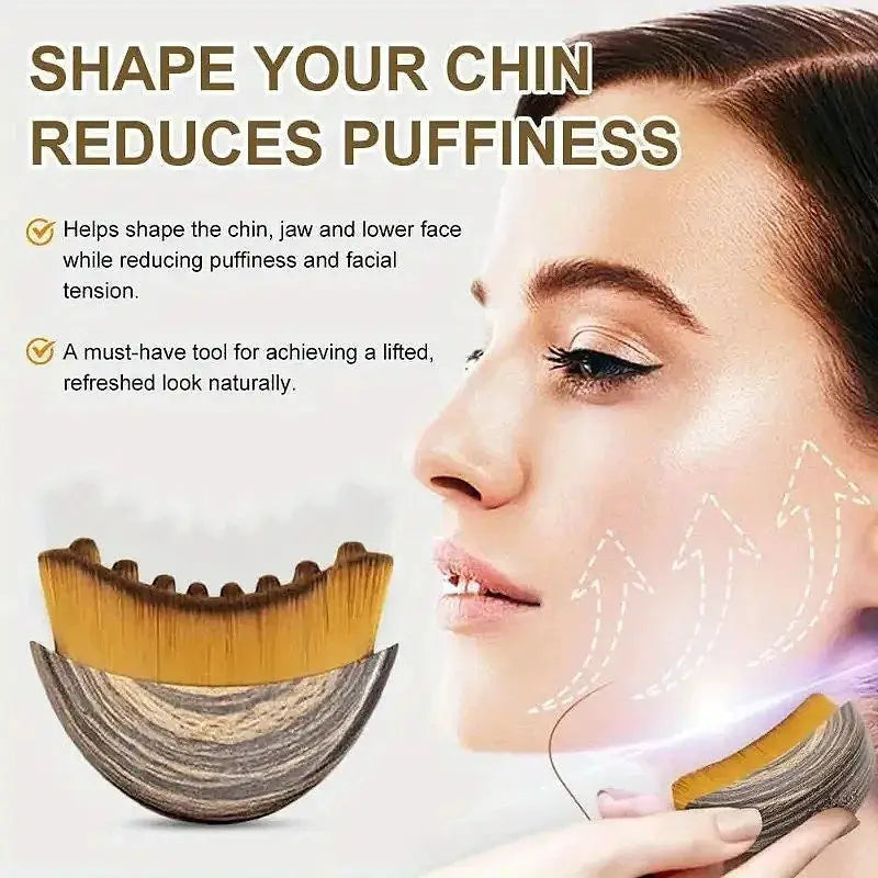 Lymphatic Contour Face Brush | Rubber Material | Non Electric | One Unit
