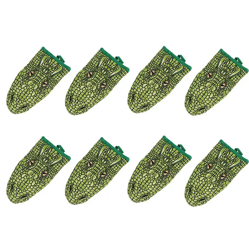 Oven Mitts | Crocodile Pattern Cartoon Animal | Heat Resistant Thickened