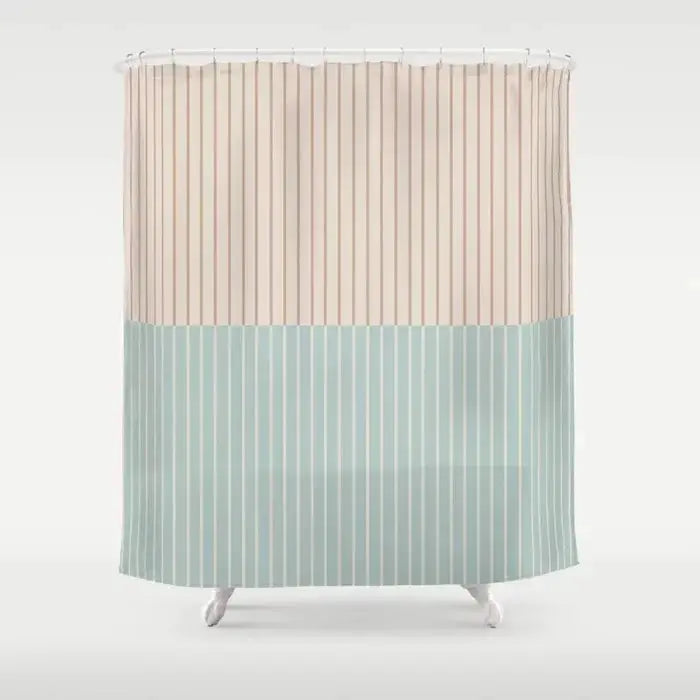 Simple Colorful Lines Modern Fashion Pattern Shower Curtain Home Decoration Creative Personalized Shower Curtains from PriceLows™