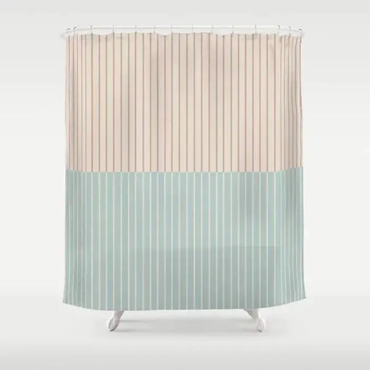Simple Colorful Lines Modern Fashion Pattern Shower Curtain Home Decoration Creative Personalized Shower Curtains from PriceLows™