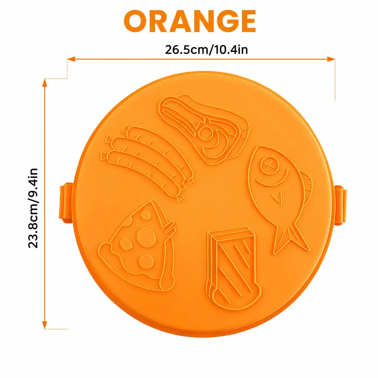 Microwave Grill Pan | Nonstick Coating | With Lid | Round Crisper Plate