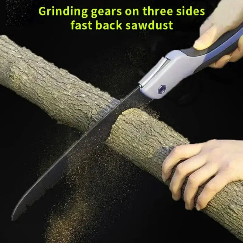 Folding Hand Saw | Stainless Steel Sk5 Blade | Pruning Log Garden Tool
