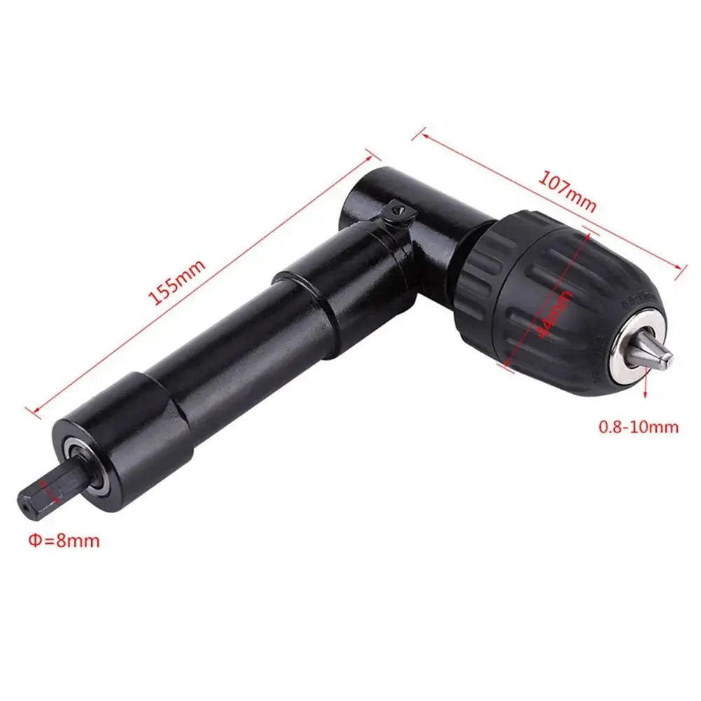 Electric Power Cordless Drill Attachment Angle Adaptor MAX/ 25N*m 90 Degree Right Angle Keyless Chuck Impact Drill Adapter from PriceLows™
