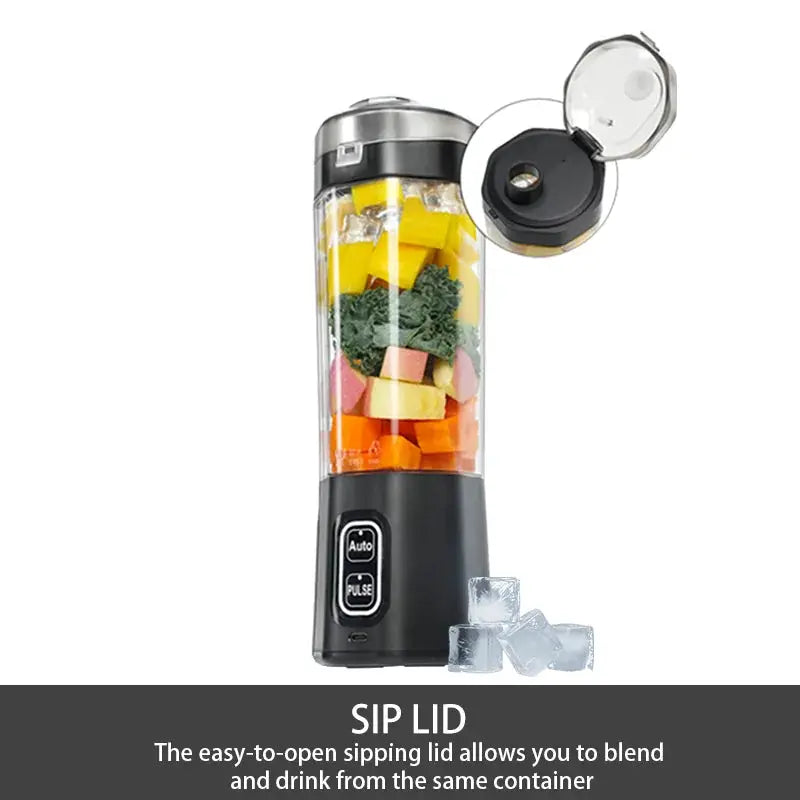 Portable Electric Juice Maker Blender 700ML USB Rechargeable Fruit Mixer 6 Blades Juicer for Shakes Smoothies Fresh Juicing Cup from PriceLows™