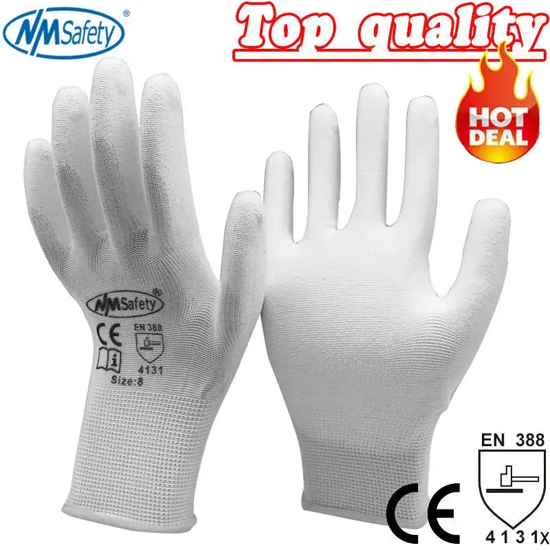 1 Pairs Work Gloves For PU Palm Coating Safety Protective Glove Nitrile Professional Safety Suppliers from PriceLows™