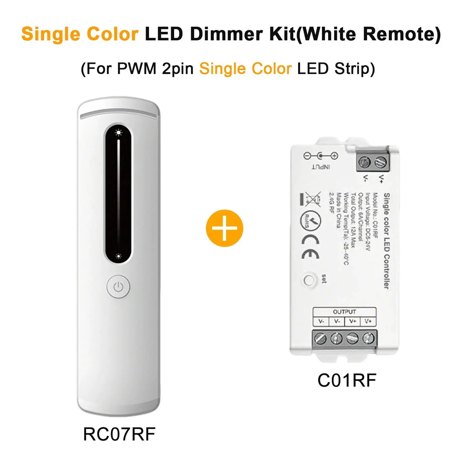 2.4GHz LED Controller RF Remote Wireless LED Dimmer C01RF C02RF C03RF C04RF C05RF DIM CCT RGB RGBW COB 2835 LED Strip Lighting from PriceLows™