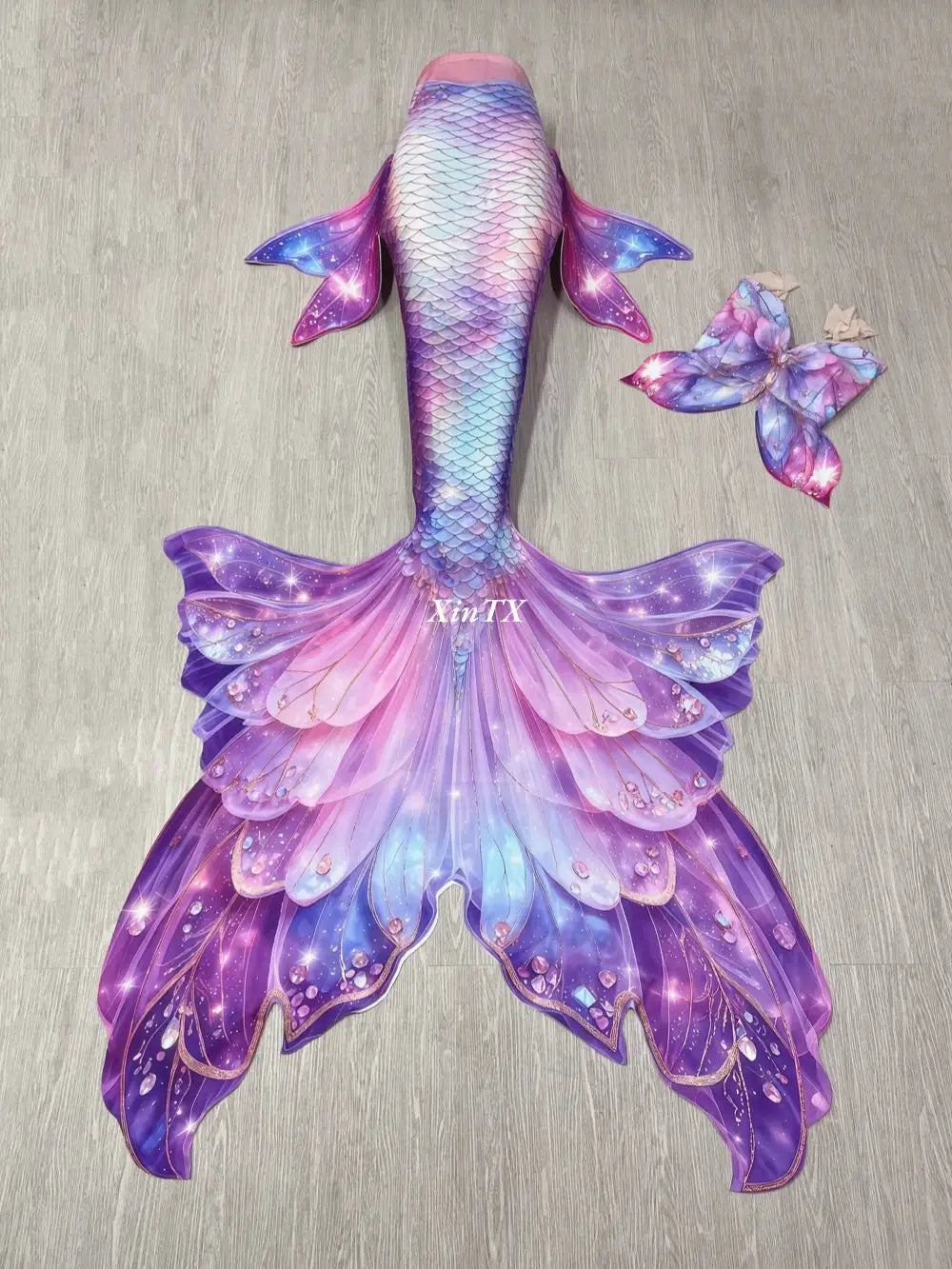 Mermaid Tail | Monofin Optional | Polyester Elastane Fabric | Adult Size