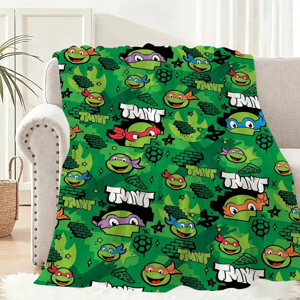 Mutant And Ninja Turtles Throw Blanket | Lightweight 240g | Polyester | One Size
