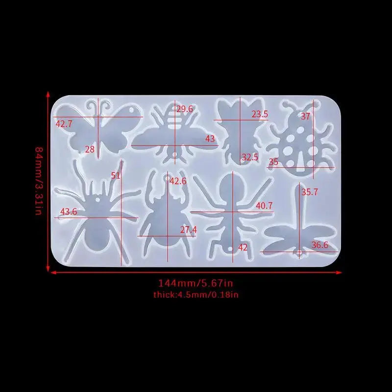 Silicone Jewelry Mold | Cat Dog Bear Shapes | Earring Pendant Charms For Resin Creations