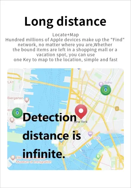 Bluetooth Tracker | IPX5 Waterproof | iOS Compatible | Compact Size