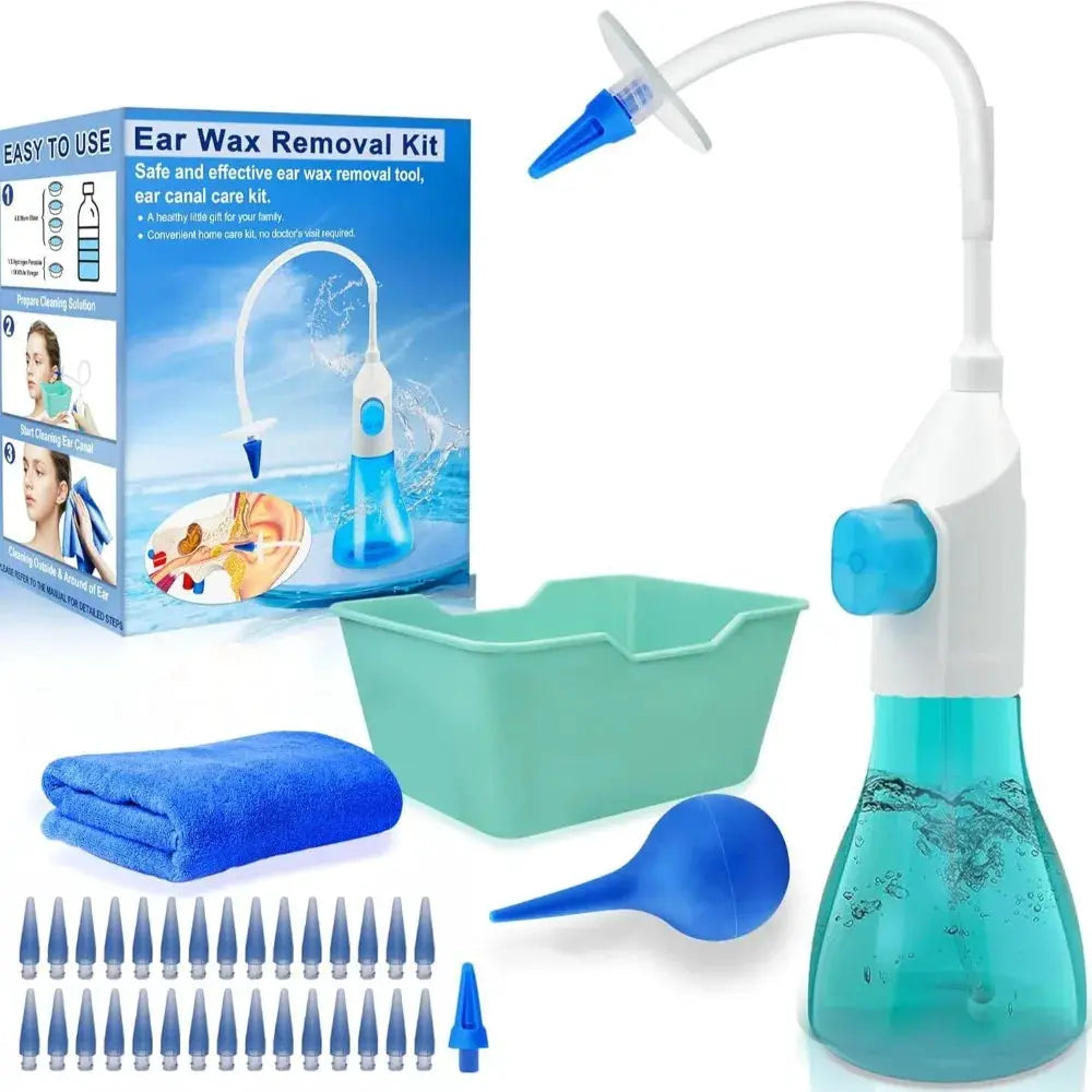 Ear Wax Removal Tool Manual Ear Irrigation Flushing System Safe and Effective Ear Cleaner for Adults Kids Cleaning Washer Kit from PriceLows™