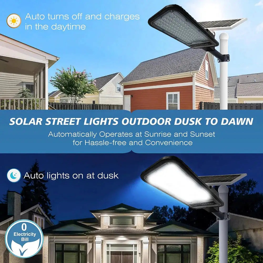 Aluminum 12000mah High Power Solar Light Outdoor Solar Street Light Waterproof Street Light For Garage Garden Terrace wall lamp from PriceLows™