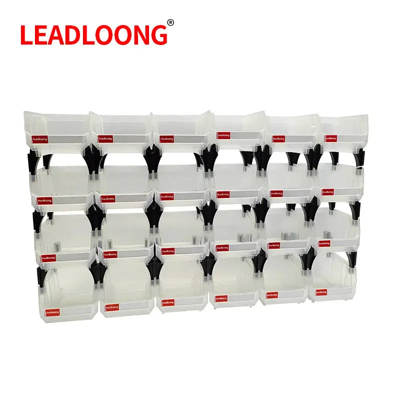LEADLOONG Transparent Parts Bin 6/24pcs 13.5x10.5x7.6cm/5x4*3inch Classified Storage Box In Maintenance Workshop Garage Tool Bin from PriceLows™