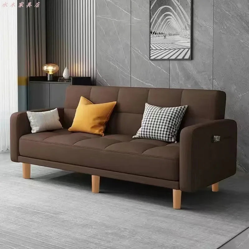 Sofa Bed | Composite Fabrics | Wood Frame | Single Or Double