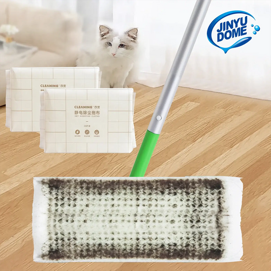 JINYUDOME 8.8x12inch Disposable Electrostatic Dust Mop Pads High-Efficiency Swiffer Compatible Wet/Dry Mop Floor Cleaning Cloth from PriceLows™