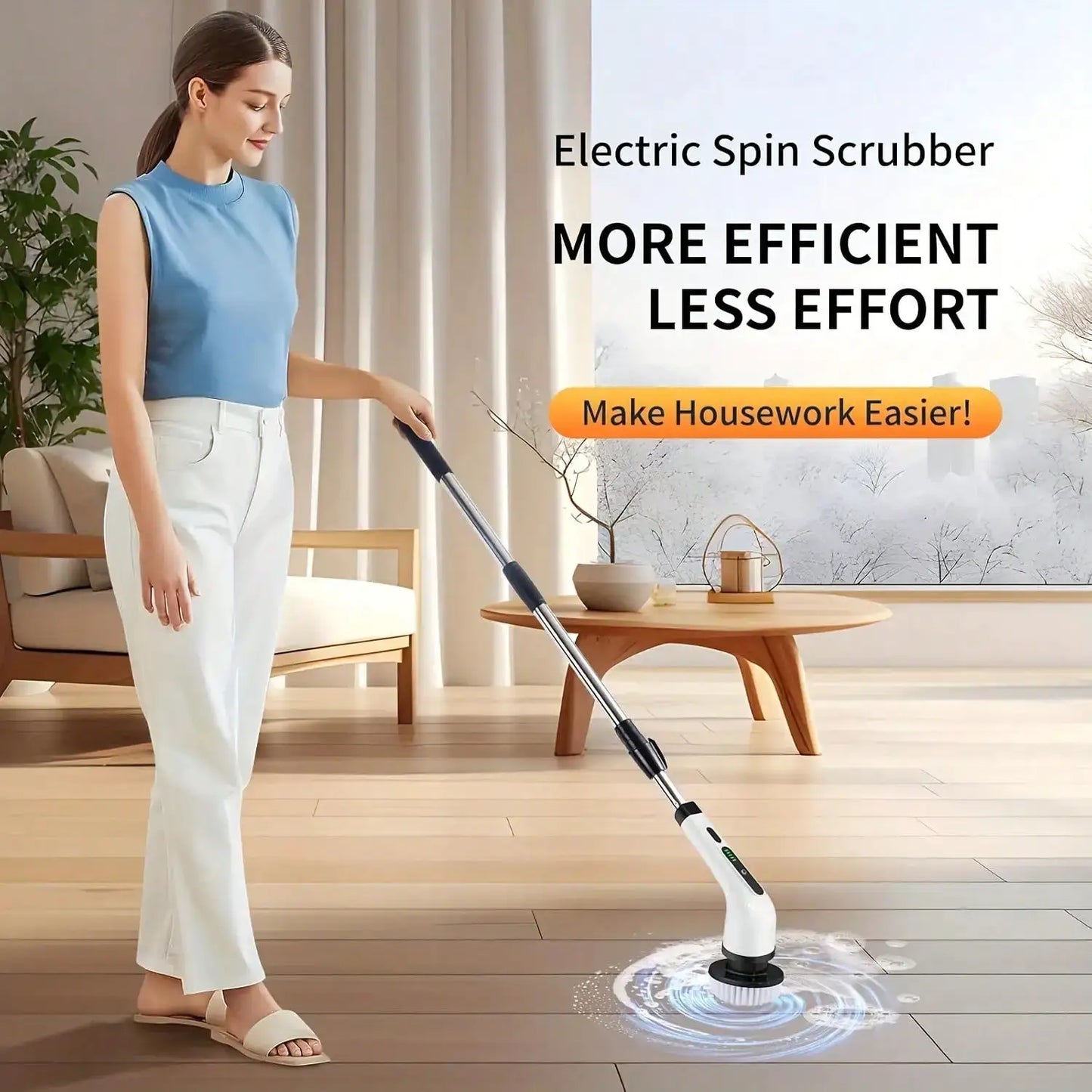 Electric Spin Scrubber | Cordless | 9 In 1 Multifunction Waterproof