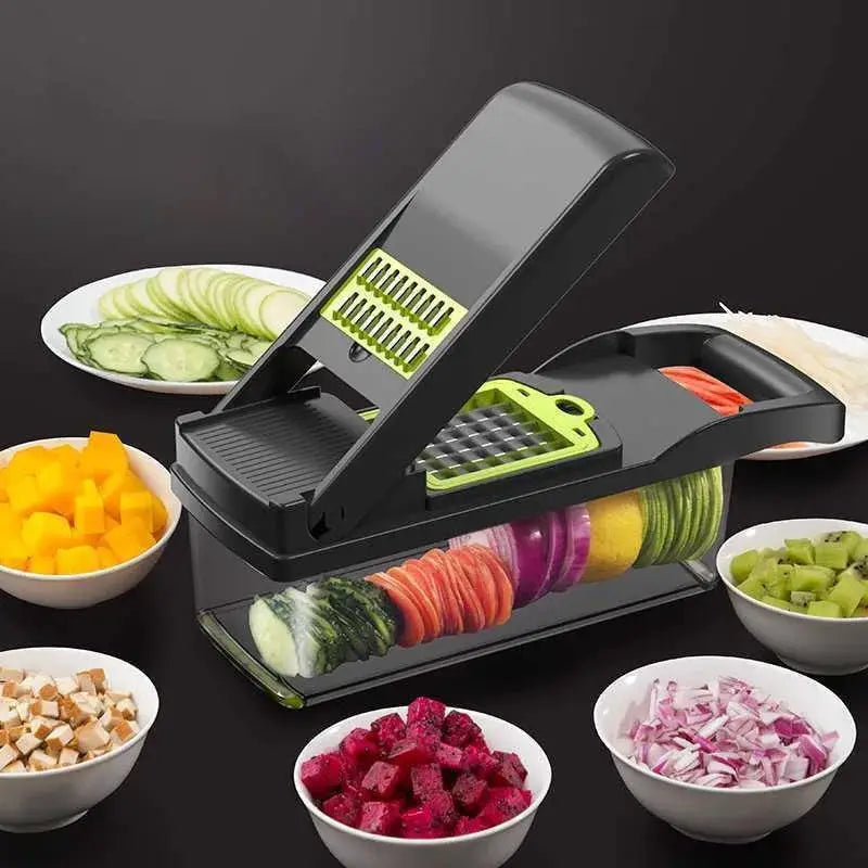 Safe Vegetable Cutter, Valentine's Day Gift Idea for Home Cooks. 33cm, Practical & Caring Present from PriceLows™