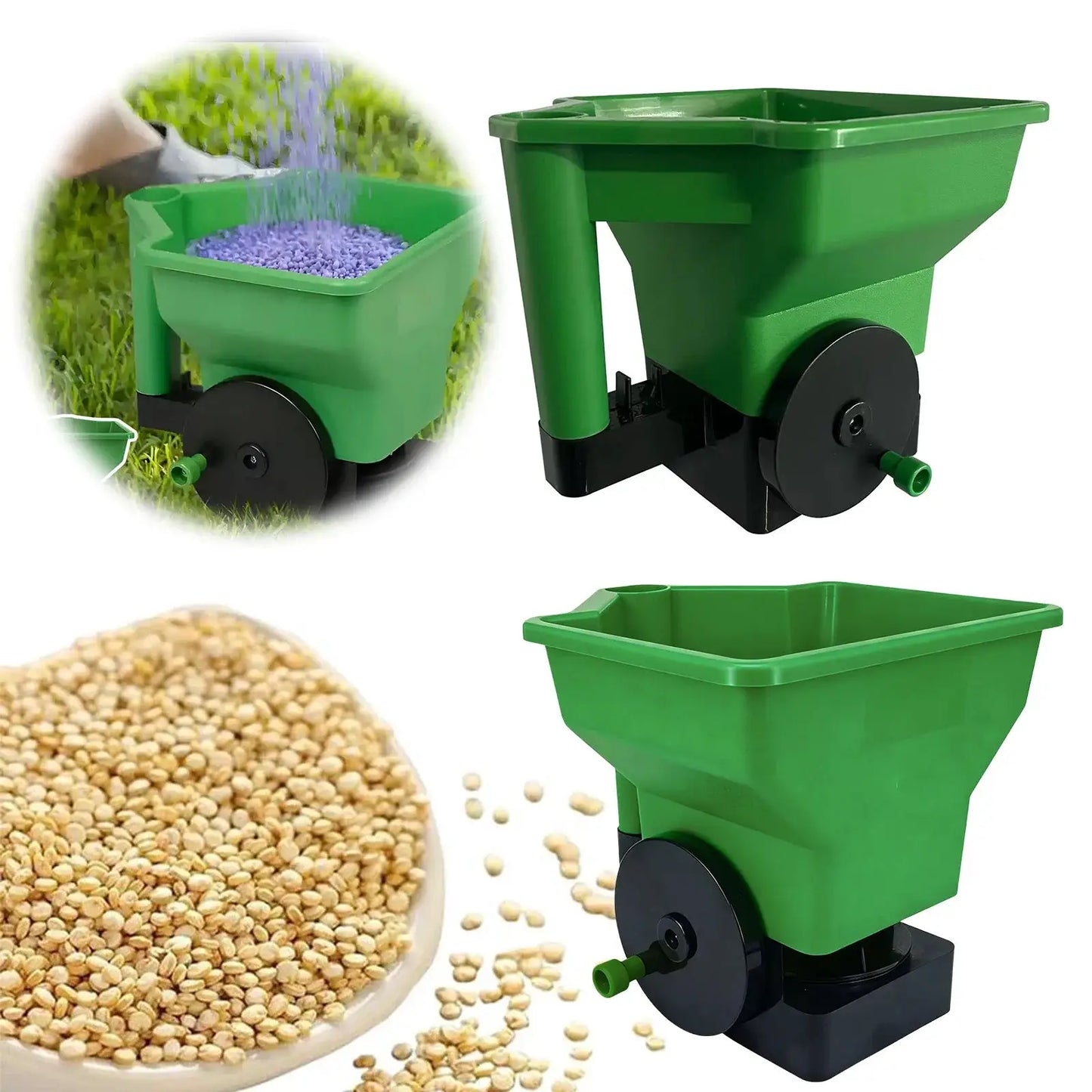 Hand Spreader 3L Manual Small Labor Saving Handheld Lawn Garden Spreader Rechargeable Garden Power Tools for Fertilizer Salt from PriceLows™