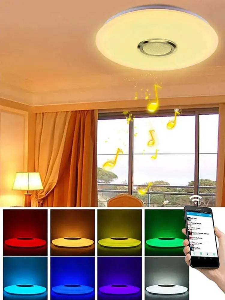 Modern Ceiling Lamp Dimmable RGB LED Ceiling Light APP Control Bluetooth-compatible Intelligent LED Lamp for Bedroom Living Room from PriceLows™