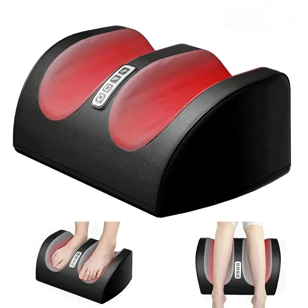 Shiatsu Foot Massager | Heated | Multi Speed Rollers | Black