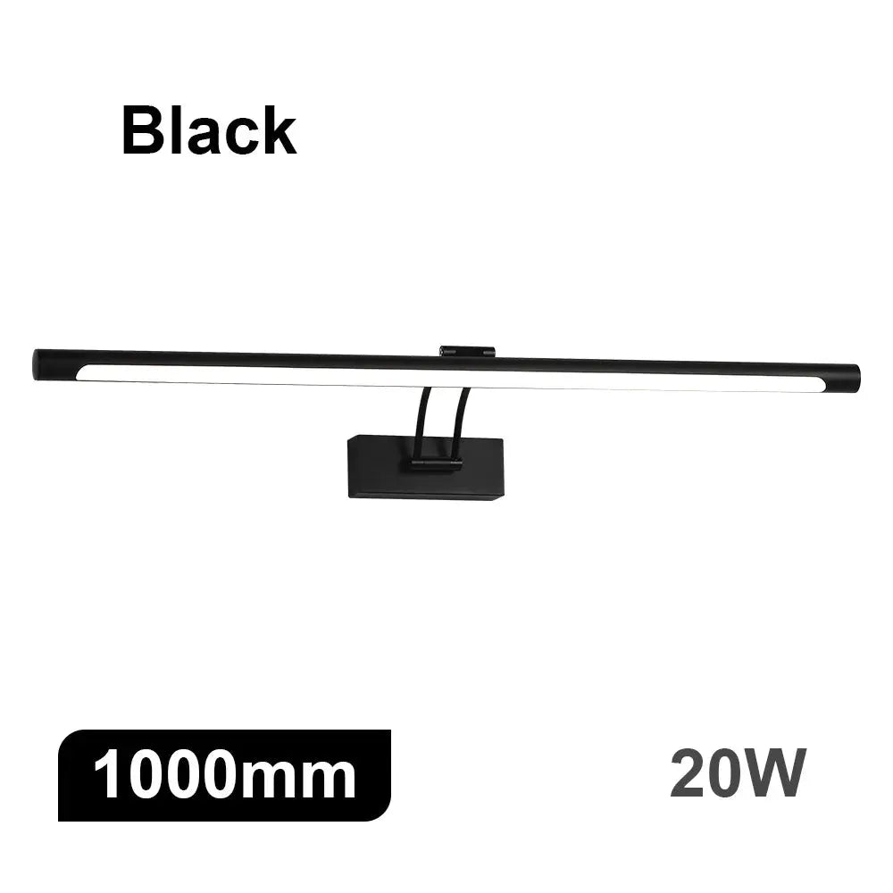 Modern Interior Wall Lamp 80 100cm Led Apply wall light Black Silver Bathroom Lighting Wall Mounted Picture Light Wall Sconce from PriceLows™