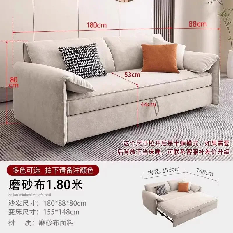 Living Room Sofa | Light Blue Gray | High Back Bubble Design | One Size