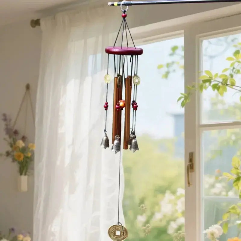Large Wind Chime Tubes Bells Metal Church Bell Outdoor Garden Home Garden Decor Hanging Wind Chime Symbol Of Good Luck from PriceLows™