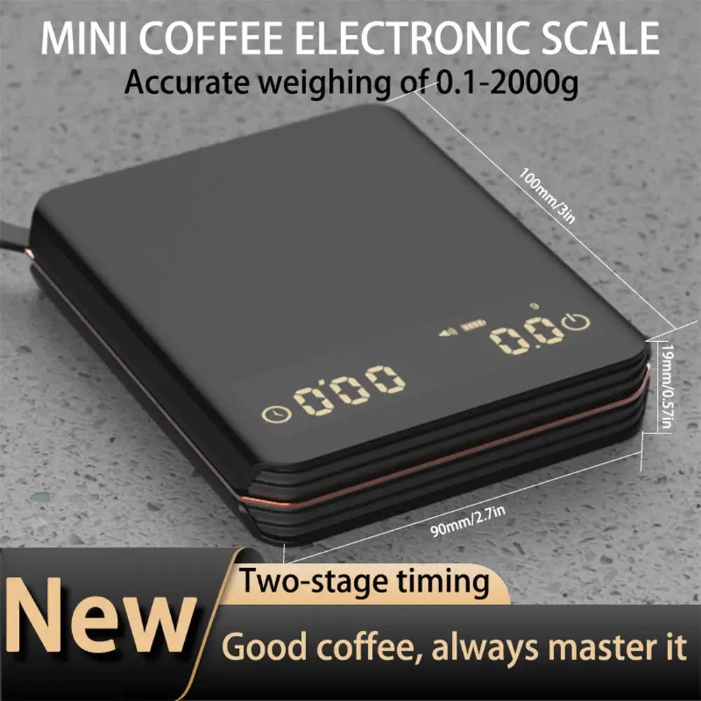 Electronic Coffee Scale with Timer LED Display Mini Coffee Scale High Precision Kitchen Scale for Espresso and Pour Over Coffee from PriceLows™