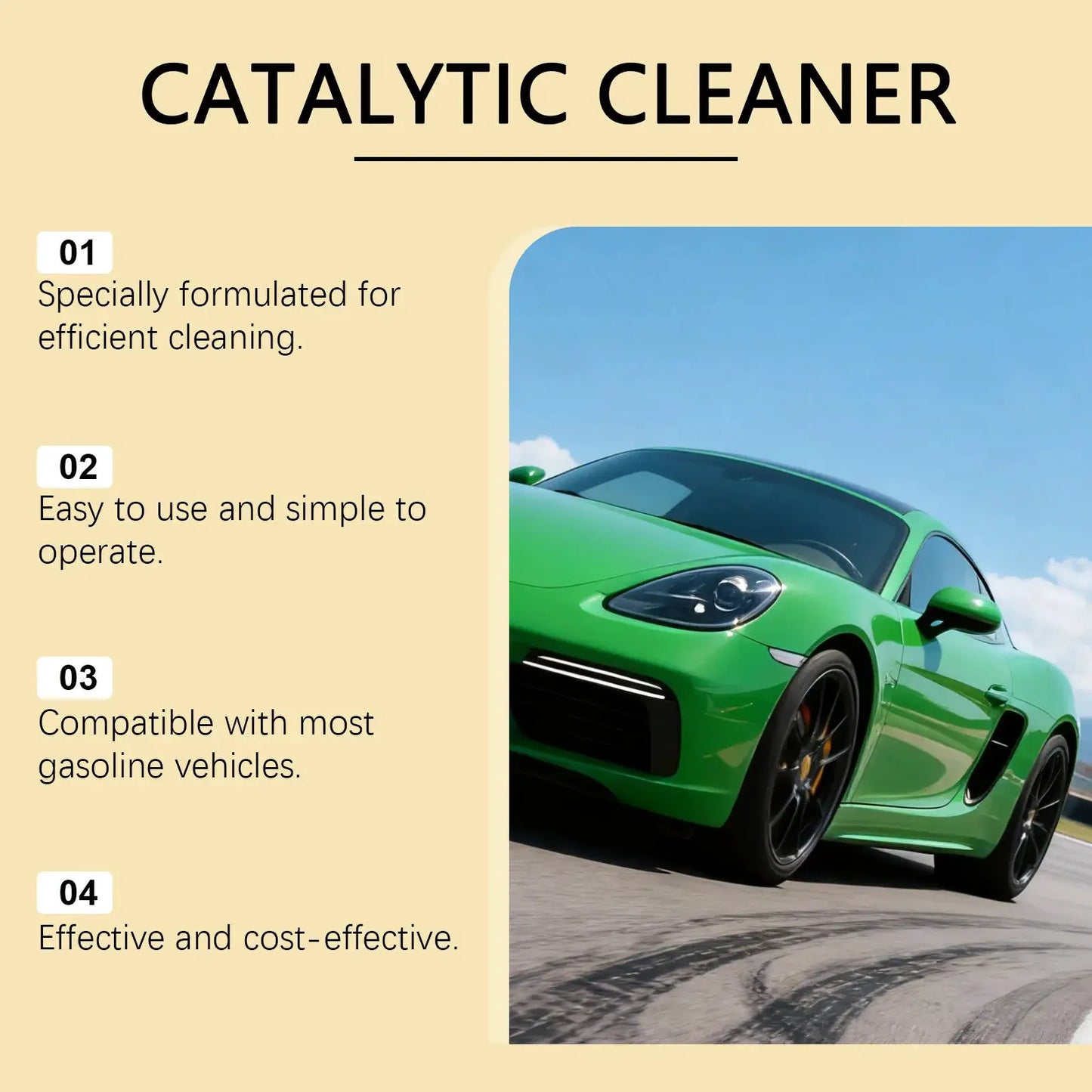 AMZ Car Catalytic Cleaner, Decarbonizing Agent for Gasoline Engine, Daily Automotive Care Supplies from PriceLows™